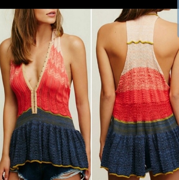 Free People Tops - Free people blue Combo top